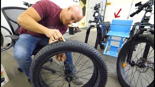 How to keep Fat Bike Tires from going flat  Off Road Wheelchair Upgrade [upl. by Jackson364]