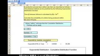 How You Can Use the Exponential Distribution to Solve Problems  and Do It In Excel [upl. by Emoryt]