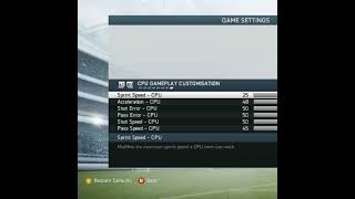 FIFA 14 Sliders for Career Mode shorts [upl. by Eirrahs]