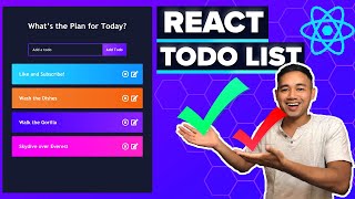 React Todo List App Tutorial  Beginner React JS Project Using Hooks [upl. by Larisa]