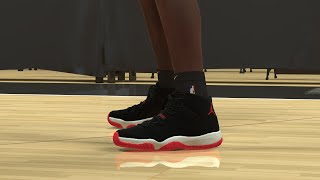 NBA 2K25 Next Gen Shoe Creator  Air Jordan 11 quotBred Velvetquot [upl. by Assir]