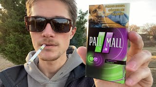 Smoking a Pall Mall London Twilight Flavored Cigarette  Review [upl. by Mellitz]