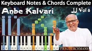 Anbe Kalvari Anbae Keyboard Notes amp Chords  இயேசுவின் கரங்களை  Berchmans  JJ Vol 8 [upl. by Susejedesoj144]