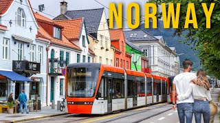 Bergen Norway  A Walking Tour of the Fjord Capital  4K 60fps [upl. by Fanya939]