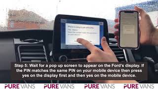 How To ConnectPair Your Mobile Device To A Ford Transit Custom Van [upl. by Smoht]