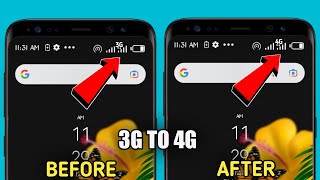 How To Convert 3G To 4G Network On AndroidWithout Root  Change 3G To 4G [upl. by Auqinet]