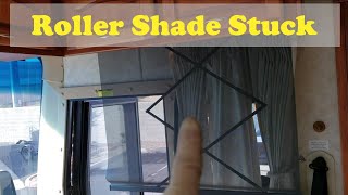 Repairing a Stuck RV Roller Sun Shade [upl. by Llenod397]