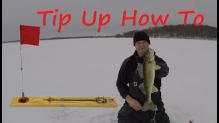 How to Fish TipUps  WALLEYE [upl. by Arised]