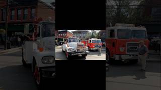 Brockway 200 series Towtruck next to a Huskiteer Cabover truck mechanic memes trucking [upl. by Pass]