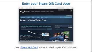 How to Redeem a Steam Gift Card [upl. by Kienan]