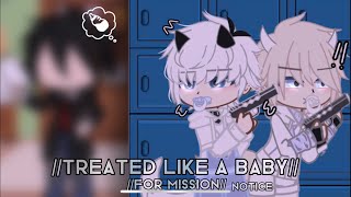 Treated like a baby for missionNoticeGacha clubgacha story [upl. by Chrisse]