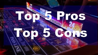 HYBRID ELECTRONIC CRAPS TABLE The Top 10 Pros amp Cons Roll To Win Craps [upl. by Merow16]