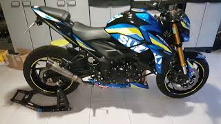 SUZUKI GSXS 750  SILENCIEUX SC PROJECT S1 [upl. by Buckingham]