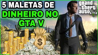 COMO FICAR MUITO RICO NO GTA 5  MALETAS DE DINHEIRO [upl. by O'Carroll]