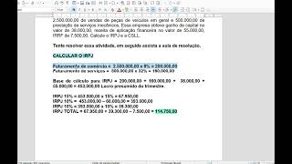 Cálculo prático do IRPJ e CSLL no Lucro Presumido  Comércio e serviço [upl. by Neelrac]