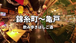 【錦糸町〜亀戸】餃子と横丁・大衆居酒屋を飲み歩き [upl. by Euqor967]