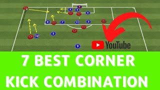 7 Best Soccer Corner Kicks Combination  7 Exercises [upl. by Marketa990]