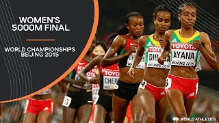 Womens 5000m Final  World Athletics Championships Beijing 2015 [upl. by Henley976]