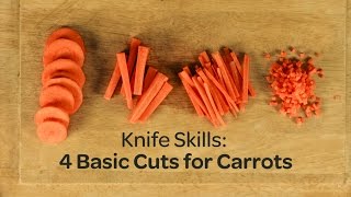 Knife Skills 4 Basic Cuts for Carrots  Yummy Ph [upl. by Sanfred]