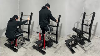 Gymequipfactorycom  NEW  Standing Hip Thrust Machine [upl. by Wilkey154]