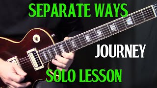 how to play quotSeparate Waysquot by Journey on guitar  guitar solo lesson tutorial [upl. by Landes]