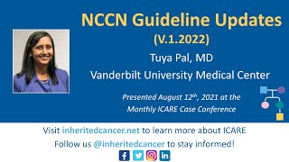 NCCN Guideline Updates V12022 [upl. by Ronoel]