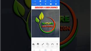 Nature logo design pixellab logo logodesign Namlipi graphicdesign shorts shortsvideo [upl. by Nellaf968]