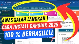 Cara Instal Dapodik 2025  Mudah [upl. by Stringer]