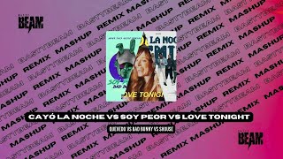 Cayó la noche x Soy Peor x Love Tonight  Quevedo Bad Bunny Shouse BASTYBEAM HYPE MASHUP [upl. by Giordano230]