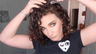 Root Clipping Curly Hair For Max Volume  Jannelle [upl. by Nwahsan]