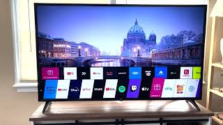 LG 65 Inch Built in 4K Smart TV Measurements amp Settings Review [upl. by Obie]