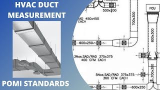 How to take off HVAC Duct measurements   POMI Standards [upl. by Kahcztiy]