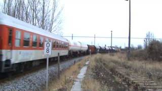 Mixed Freight Train with 2Tone Horn in Halberstadt Germany [upl. by Norek]