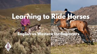 Learning to Ride Western vs English for Beginners [upl. by Laenaj]