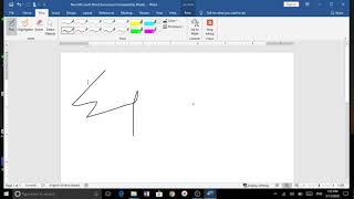 How to Enable pendraw tabHow to draw in MS WORD [upl. by Wenn]