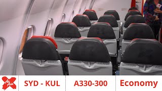 AirAsia X A330 ECONOMY Class Review Sydney to Kuala Lumpur [upl. by Galina]