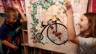 EPISODE 103  My Penny Farthing Bicycle Quilt semi tutorial [upl. by Bamby]