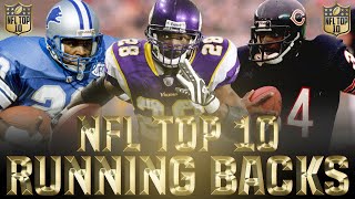 NFL Top 10 Best Running Backs Ever [upl. by Mihcaoj]