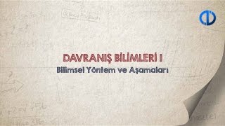 DAVRANIŞ BİLİMLERİ I  Ünite 1 Konu Anlatımı 2 [upl. by Liddie]