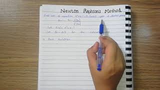 Newton Raphson Solved Example  Numerical Analysis [upl. by Aikrehs]