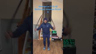 Workout on 21525 Battlerope Jumprope Round 6 shorts viralshorts youtubeshorts fyp workout [upl. by Anilram]