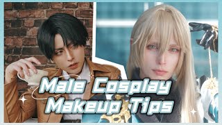 Male Cosplay Eye Makeup tips and tricks  Boy Anime and Video game Cosplay makeup transformation [upl. by Edrick177]