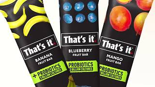 NEW Thats it Probiotic Fruit Bars [upl. by Walczak]