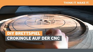 So baust du ein Crokinole Brettspiel auf deiner CNC Maschine  STEPCRAFT [upl. by Marra]