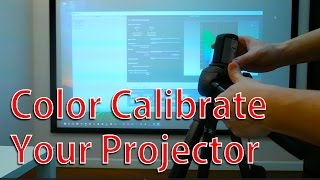 Color calibrate your projector  xrite [upl. by Vanni]