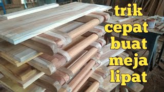 Tutorial lengkap membuat meja lipatpak dewaTukang kayu [upl. by Wetzel]