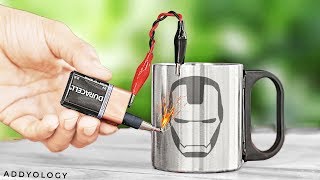 How to Etch on Metal Using Battery  SIMPLE [upl. by Burr]