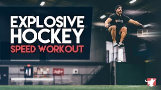 EXPLOSIVE HOCKEY SPEED WORKOUT Follow Along Style 🏒 [upl. by Mattland]