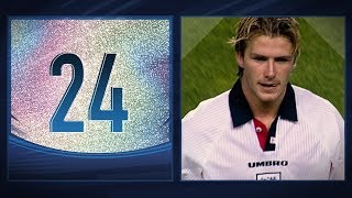 Beckhams red card v Argentina  1998 [upl. by Sello]