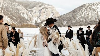 Wyoming Western Wedding  Ashley amp Colby Carpenter [upl. by Yrocej830]